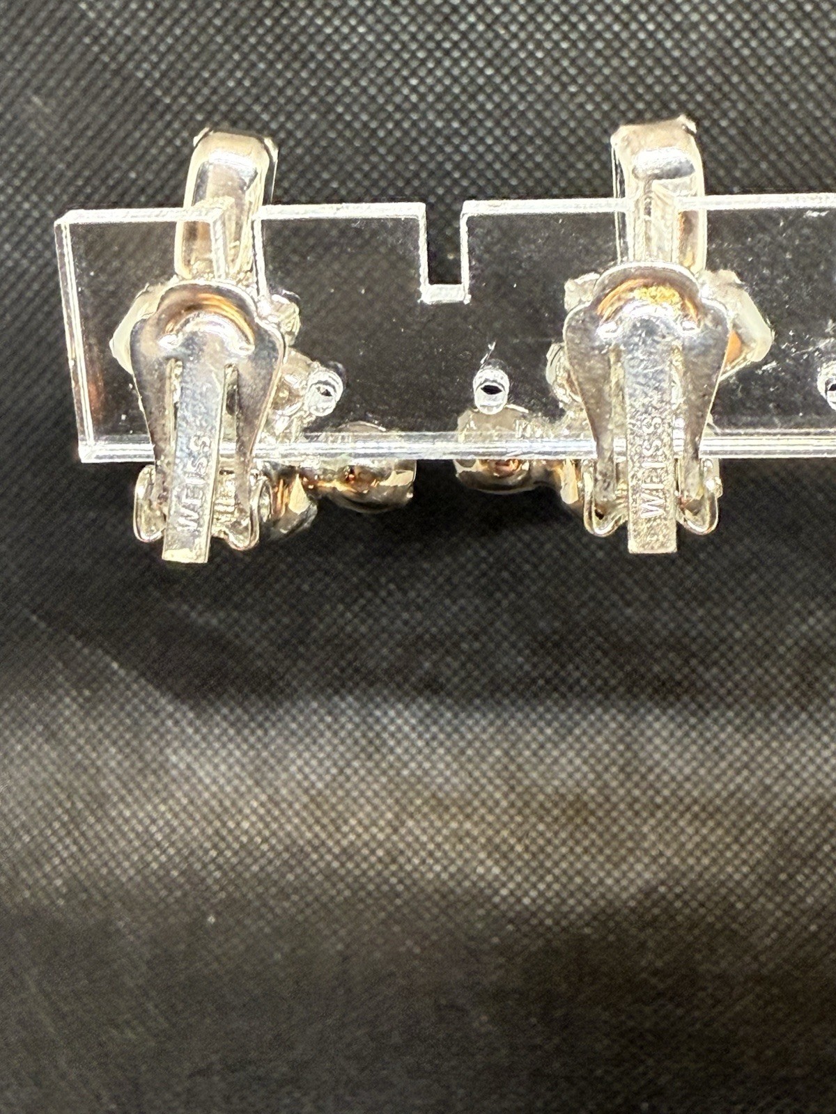 Vintage Weiss Clear Rectangular and Round Rhinest… - image 6