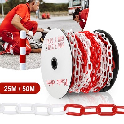 Absperrkette 25m/50m Absperrung Kunststoffkette Plastikkette Kette Warnkette