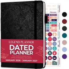 Jan 2026 – Jan 2027 Dated Weekly & Monthly Planner to Hit Your Goals, Increas...