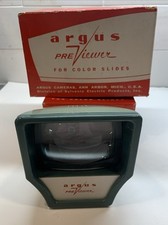 Vintage Argus Previewer For Color Slides With Original Box No 660 Mich USA