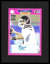 2021 KJ Costello Rookie Auto Leaf Pro Set Pink /35 #PA-KJC Mississippi State