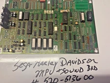 Sega Harley Davidson MPU - sound board # 520-5136-00