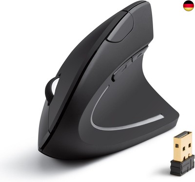 Anker 2.4G Wireless Vertikale Ergonomische Optische Maus Vertical Ergonomic