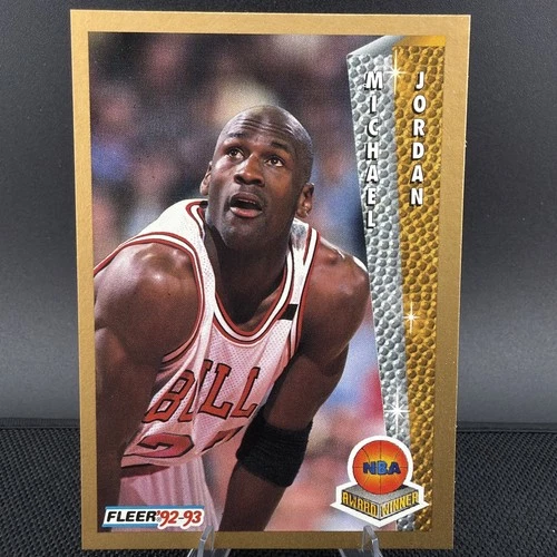 1992-93 Fleer Basketball Award Winner Michael Jordan #246 Chicago Bulls