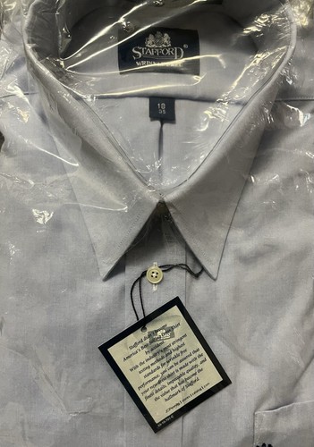 Stafford Mens Travel Wrinkle Free-Oxford Long Sleeve Shirt Size 18/35 Lot Of 5 - Picture 3 of 7