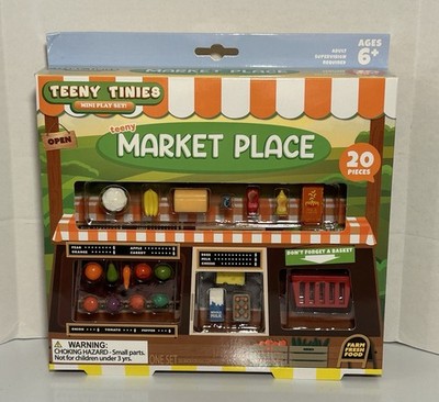New Teeny Tinies Market Place Farm Fresh Vegetables Fruit Doll Food Mini Playset