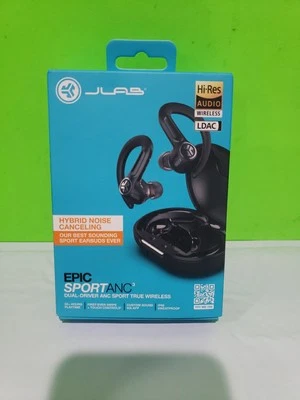 JLab Epic Sport ANC 3 Earbuds True Wireless Dual-Driver Active Noise Cancelling