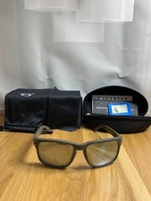 Oakley Holbrook Wood Grain Sunglasses Silver Chrome Mirror Polarized Lens New