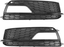 A ABSOPRO Fog Light Grill 8T0807681K/8T0807682K for Audi A5 13-17 ABS Black