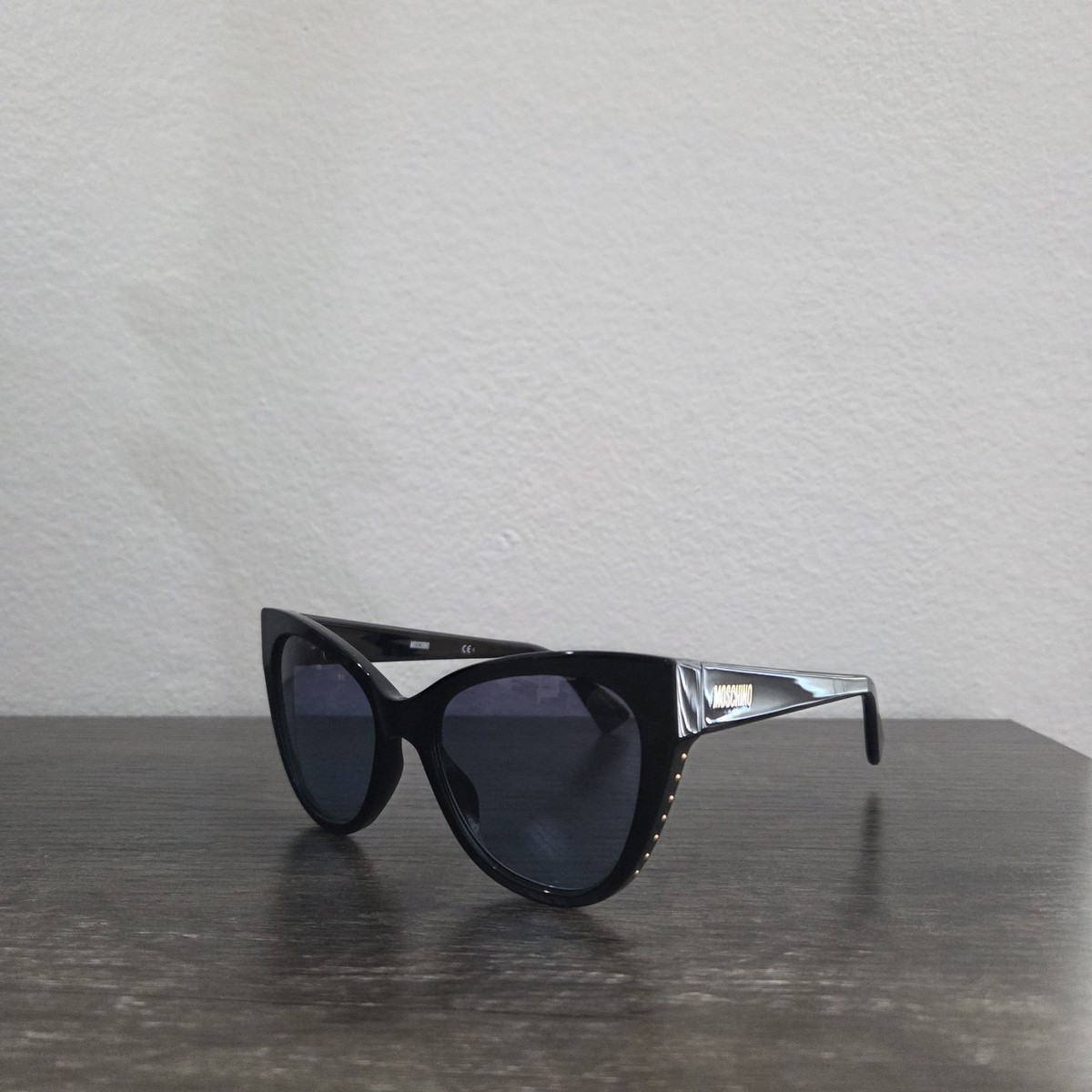 Authentic MOSCHINO Sunglasses NEW Black Cat Eye Sunnies with  display picture 1