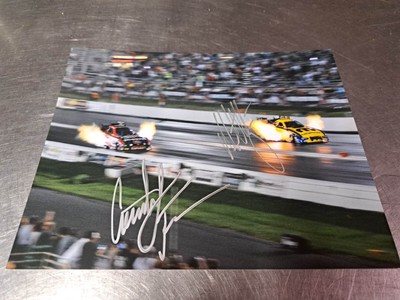 NHRA Matt Hagan Courtney Force 2013 St. Louis Autographed 8x10 Photo