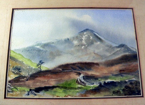 Vintage 1983 Original Signed Ben Nevis Scotland Watercolour Framed Mounted - Picture 2 of 5