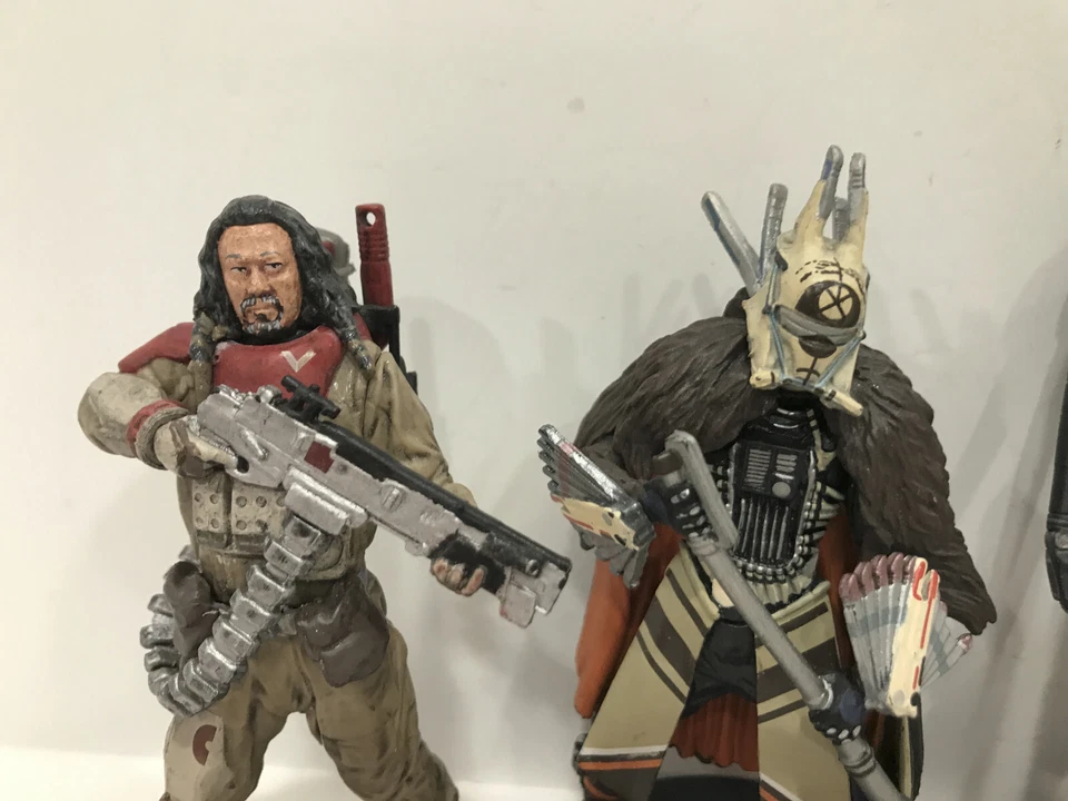 LOTE DE FIGURAS DE PVC Star Wars Rogue One k-2s0 Jyn Erso Baze Malbus Enfys Estatua 4" Foto 2 de 4