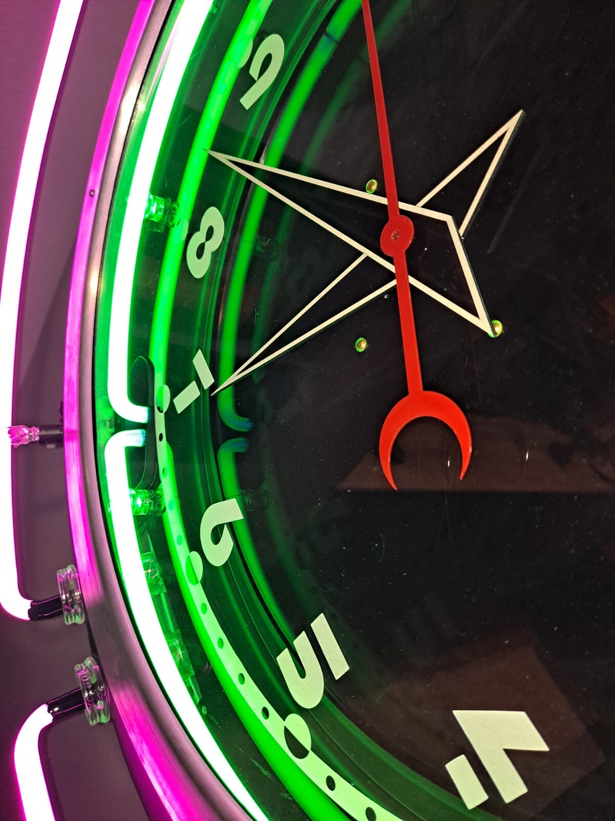 Vintage Neon Clock, ENCC, Cleveland Clock, 26 Inch eBay