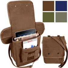 Rothco Heavy Canvas Map Case Shoulder Bag Tech Tablet Pack Carry Shoulder
