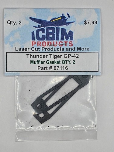 Thunder Tiger GP-42 Muffler Gasket 2 Pack NIP - 第 1/1 張圖片
