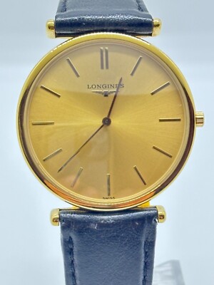 LONGINES ゴールド クォーツ 腕時計 Exc+5] LONGINES L4.635.2 La Grande Classique Swiss Gold Qz Men's