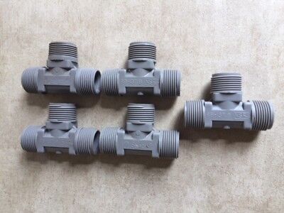 Coupling  3/4" MPT 3/4"x3/4" Male Pipe Thread Quest QT444T 2PK Chesaco RV Parts