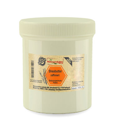 (14,45 EUR/kg) Sheabutter raffiniert natürlich (1000g) Shea Butter 1kg