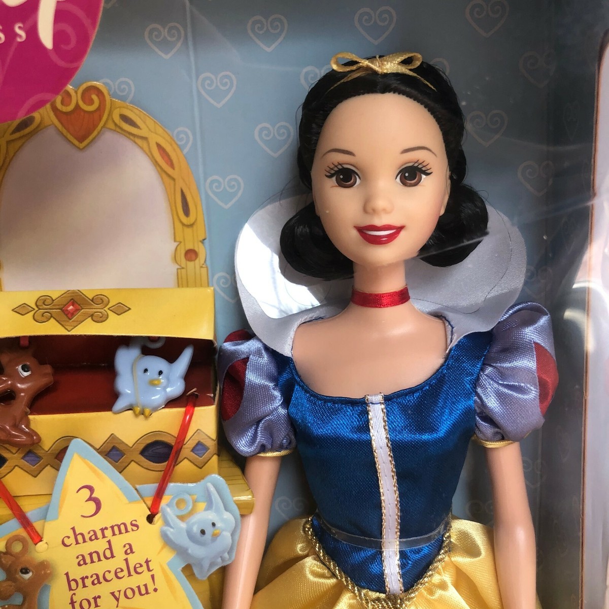 Mattel Charming Princess Snow White Disney Doll Charms Bracelet NRFB