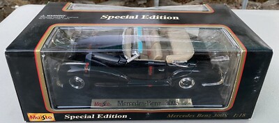 Maisto 1/18 Mercedes-Benz 300SC 1955 - Modèle Réduit Diecast Bleu - Occasion