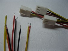 60 pcs 2510 Pitch 2.54mm 3 Pin Female Connector with 26AWG 30cm Leads Cable New