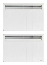 2 x Dimplex PLX100E Wall Mounted Electric Panel Heaters with Timer - 1000 Watt