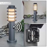 Bewegungsmelder Garten Wege Einfahrt Hof Leuchte AußEn Lampe Steckdose Anthrazit