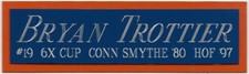 BRYAN TROTTIER NY ISLANDERS NAMEPLATE FOR YOUR AUTOGRAPHED Signed HOCKEY JERSEY