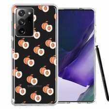 For Samsung Galaxy Note 20 Ultra Polka Dot Peaches Double Layer Case Cover