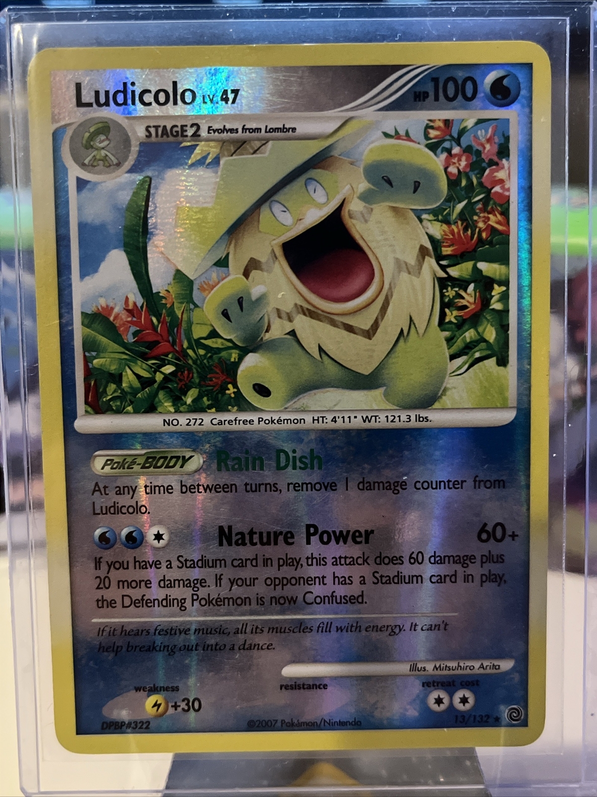 Pokémon TCG Ludicolo Secret Wonders 13/132 Reverse Holo Holo Rare LP