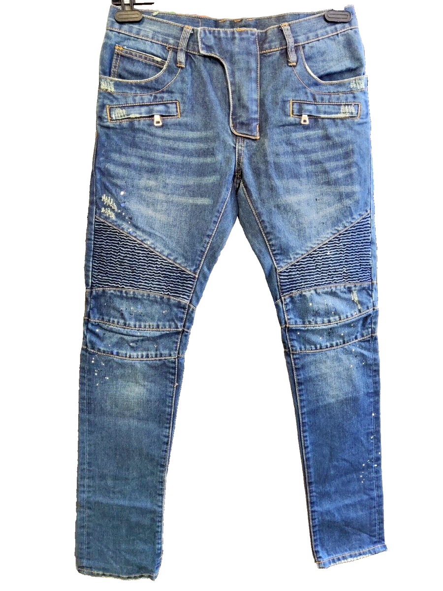 Balmain Biker Blue Jeans Men's Made In Japan Size 30 | eBay Balmain Biker Blue Jeans Men's Made In Japan Size 30 | eBay