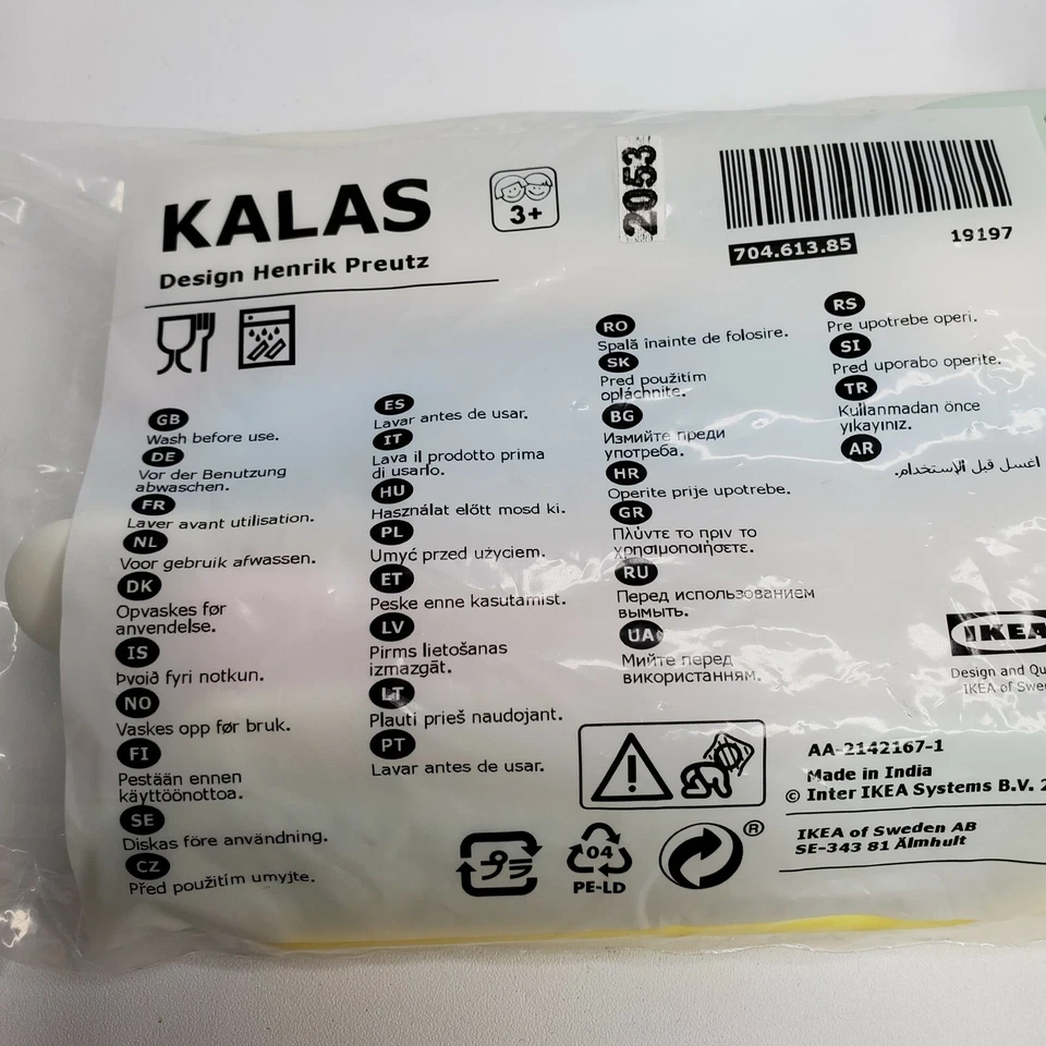 Juego de vajilla Ikea 30 piezas KALAS tazas, cuencos, cubiertos - Asst. Colores sin BPA Foto 3 de 4