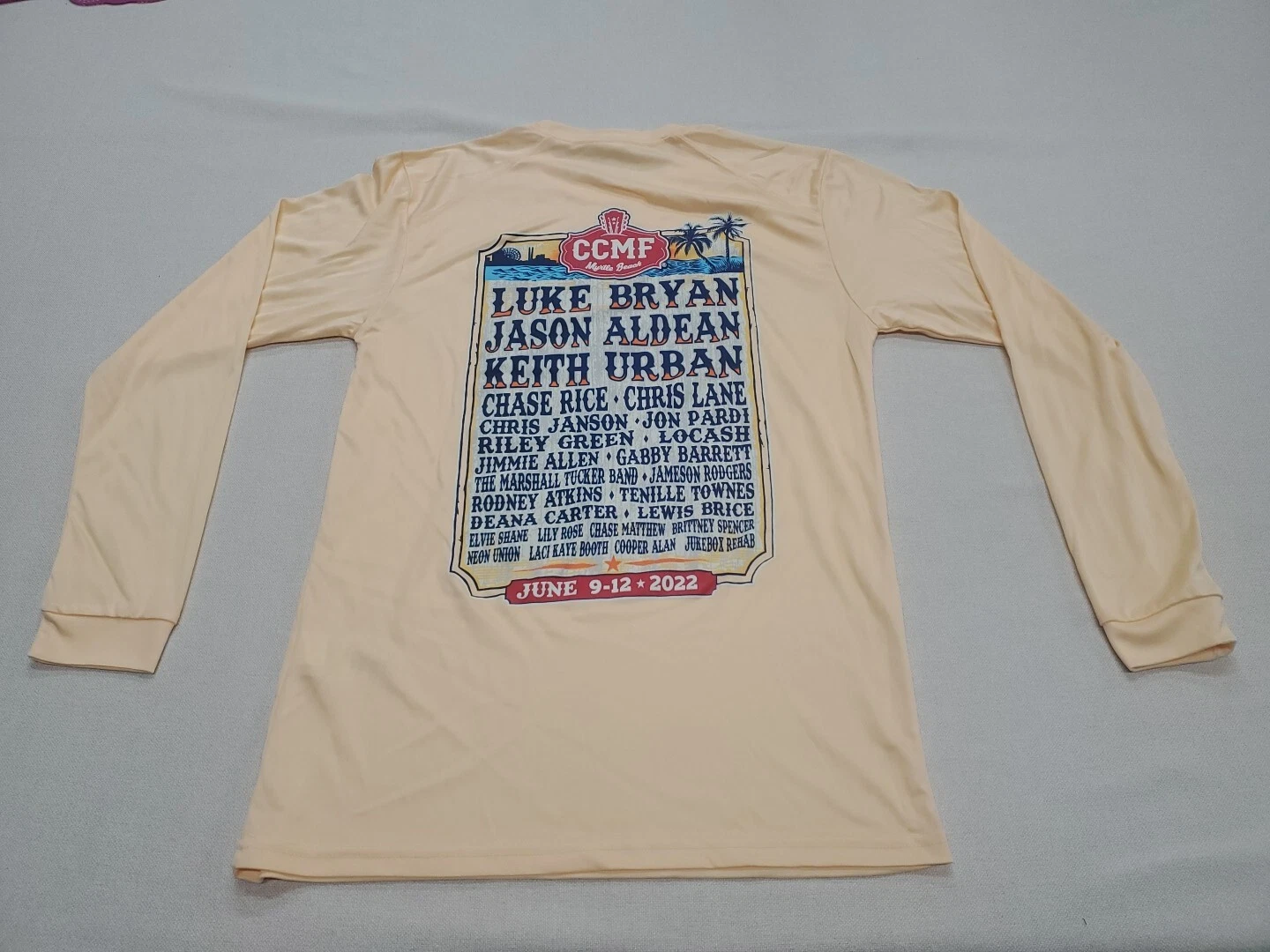 06/22 CCMF Myrtle Beach Country Music Festival Long Sleeve Beach/Fishing Shirt