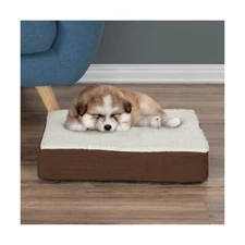 Orthopedic Sherpa Top Pet Bed with Memory Foam and Removable Cover Collection