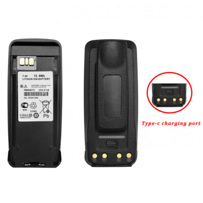 For Motorola XPR6380 XPR6500 XPR6550 Type-C Li-ion Battery PMNN4077C PMNN4066
