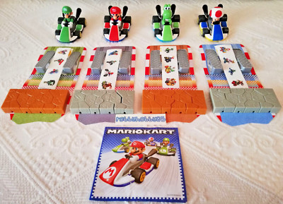 Komplettsatz Maxi Mario Kart (DVE01 - DVE04) + 4 bpz Ü-ei Italien Ostern 2020