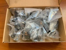 Sapphire Hexa Series Modern Cabinet Knob, Black Hardware 0.5x1.5" 20 Pack