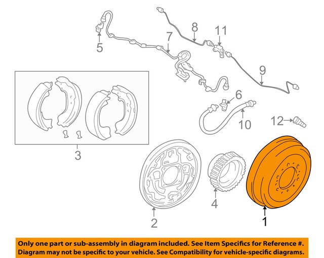 TOYOTA OEM 03-06 Tundra Rear Brakes-Brake Drum 4243134021 | eBay