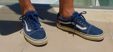 VINTAGE Vans Off The Wall Old Skool Athletic Sneakers mens US 10