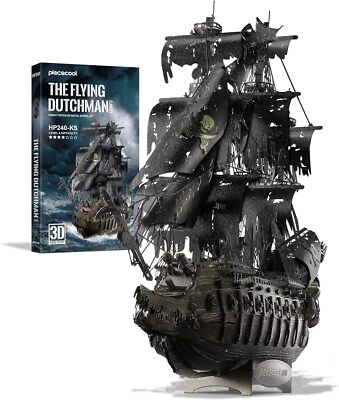 Piececool 3D Puzzle Metall Piratenschiff Fliegender Holländer, Erwachsene Schiff