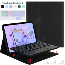 Touchpad Keyboard Smart Case Mouse For Samsung Galaxy Tab A9 Plus A8 S9 FE S8 S7