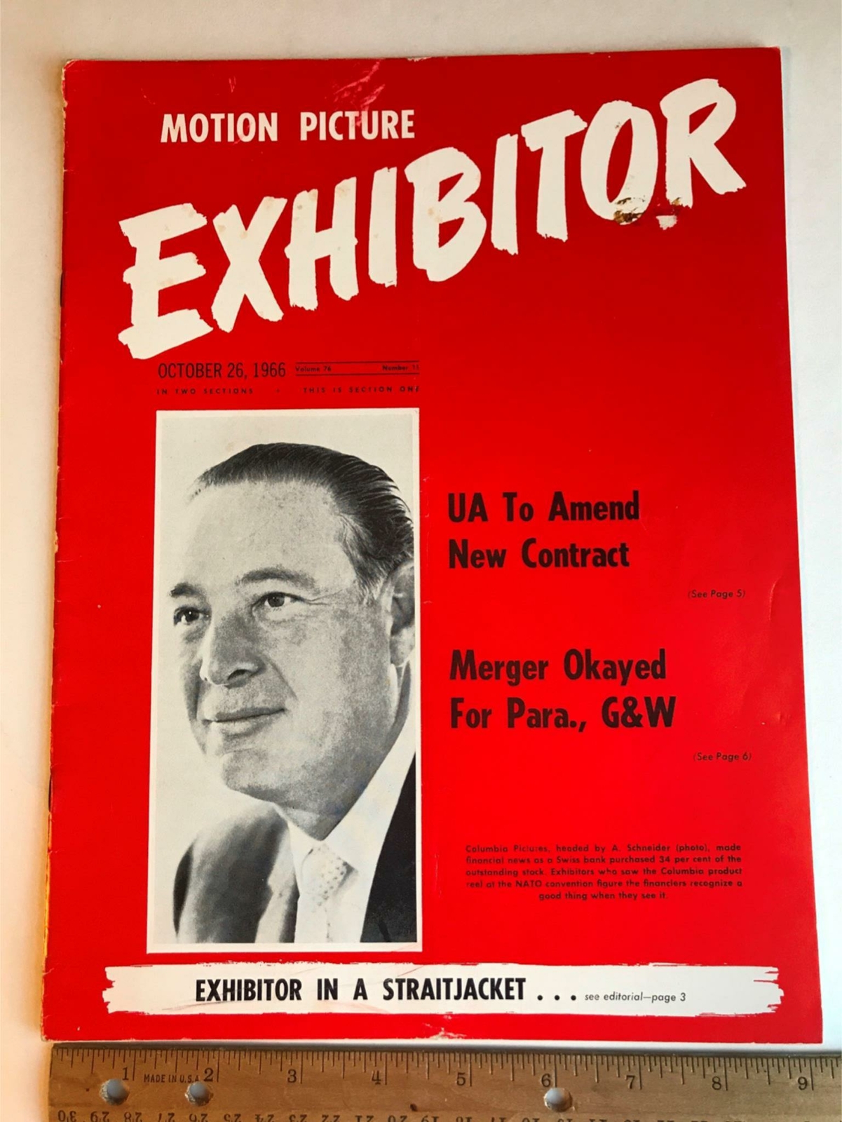 1966 Motion Picture Exhibitor Magazine The Professionals Lee Marvin Movie  Film | eBay