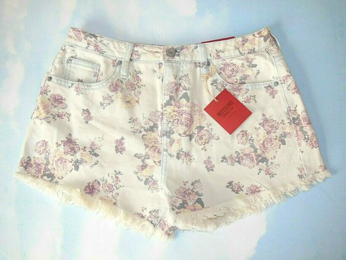 Mossimo Supply Co.High-Rise Short Shorts Floral Rosey Wash Size 10-12 NEW w/Tag - Picture 4 of 7