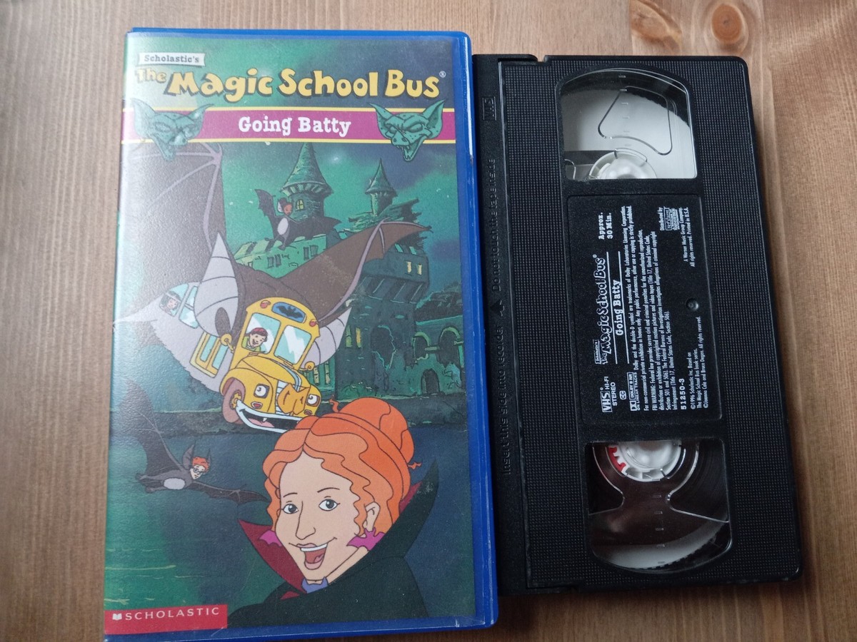 Magic School Bus, The - Going Batty(VHS, 1996) With Blue Clam  