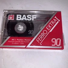 BASF Ferro Extra I 90 Minute Blank - NEW Audio Cassette Tapes 