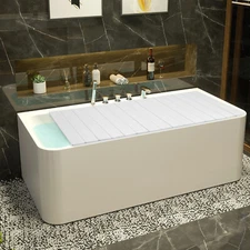 Bathtub Cover Folding Bath Lid Insulation Dust Cover Bathroom SPA Bath Tub Cover
