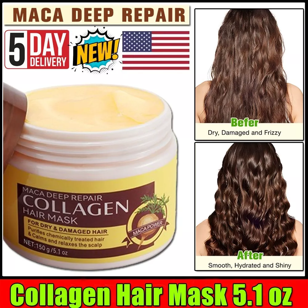 Collagen Argan Oil Hair Mask for Deep Repair and Conditioning