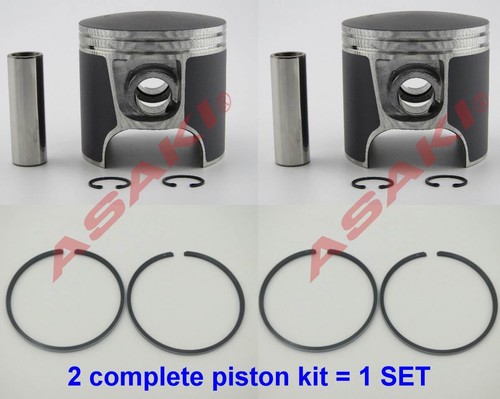 For PWC Jet ski SeaDoo 951 Piston Kit (47-108 290-887-570-F 0.50 with Ring) X2 - Picture 1 of 9