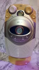 GPX Compact Disc AM/ FM Bathroom Radio/ Clock, Needs Batteries,  No Box, No Plug